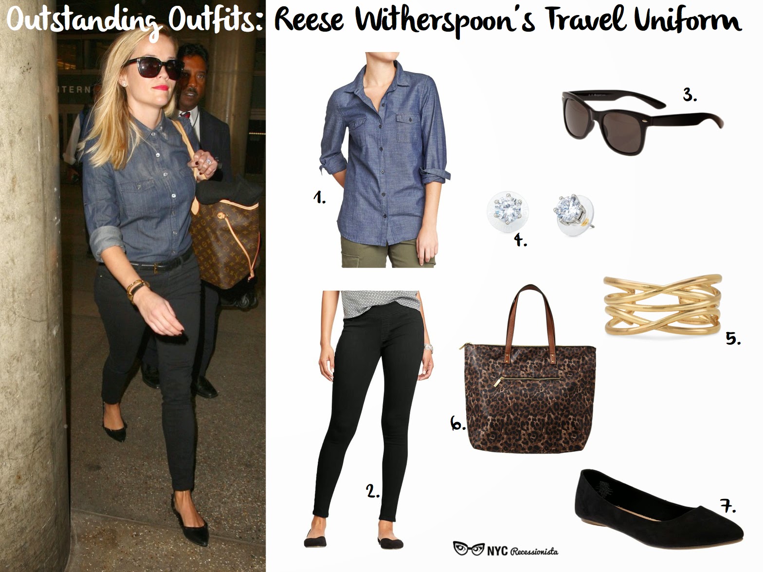 Outstanding Outfits: Reese Witherspoon’s Travel Uniform - NYC Recessionista