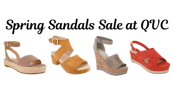 Spring sandals on sale at QVC right now 